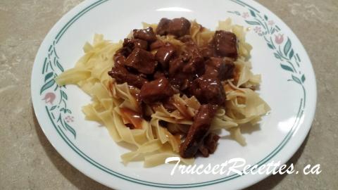 Boeuf Stroganoff à la mijeuteuse