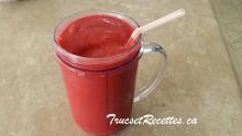 Smoothie glacé aux fruits