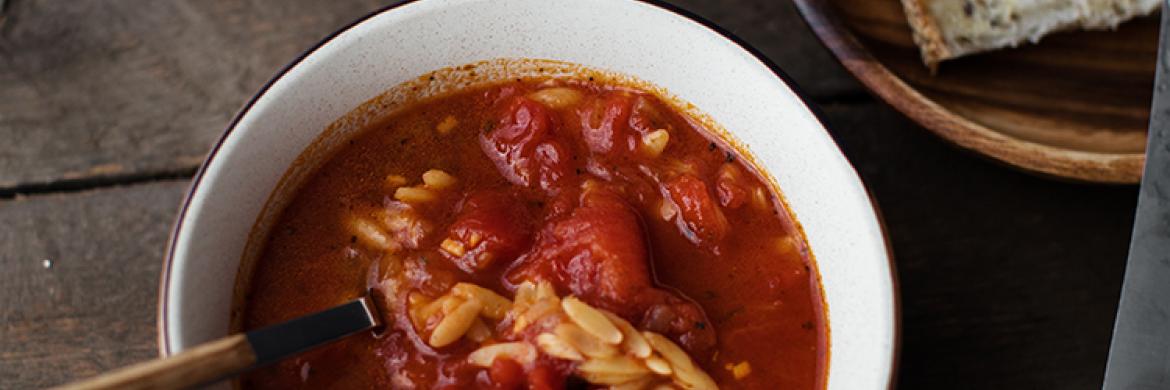 Soupe orzo et tomate 3 fois par jours 